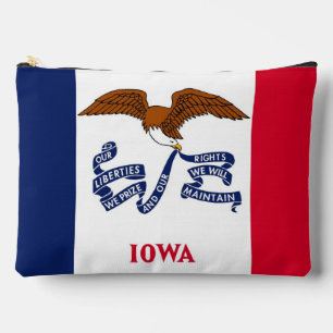 Print Cut Sew Bag with flag of Iowa, USA