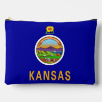 Print Cut Sew Bag with flag of Kansas, USA