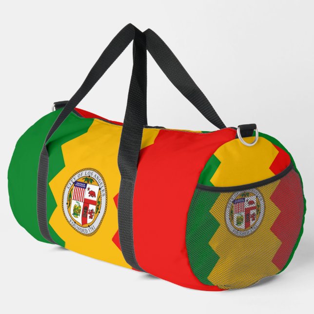Print Cut Sew Bag with flag of Los Angeles, USA (Right Corner)