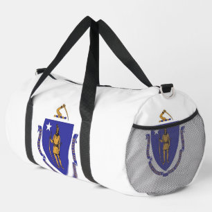 Print Cut Sew Bag with flag of Massachusetts, USA
