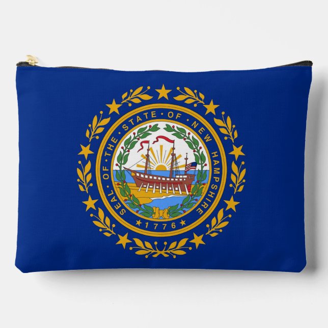 Print Cut Sew Bag with flag of New Hampshire, USA (Front)