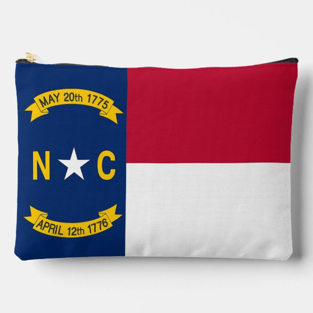 Print Cut Sew Bag with flag of North Carolina, USA (Front)