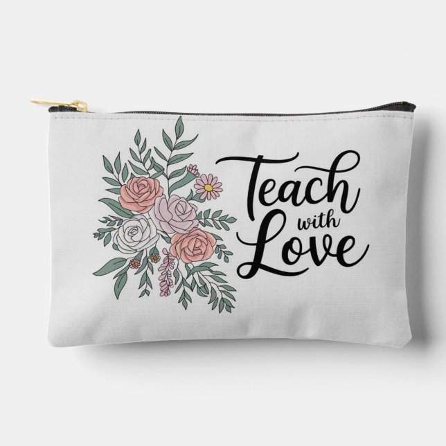 Print Cut Sew Floral Pouch  (Front)