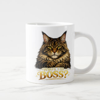 Print for a mug with a Maine Coon cat