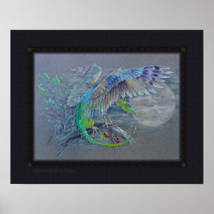 Print - Green Bird Dragon