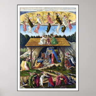 Print: Mystic Nativity by Sandro Botticelli Poster