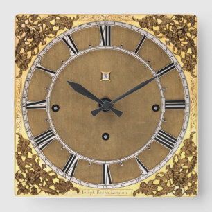 Print of Antique 1685 Joseph Knibb Square Wall Clock