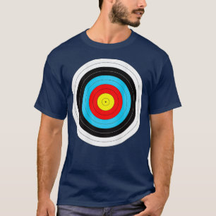 Print on Back Funny Archery Target T-Shirt