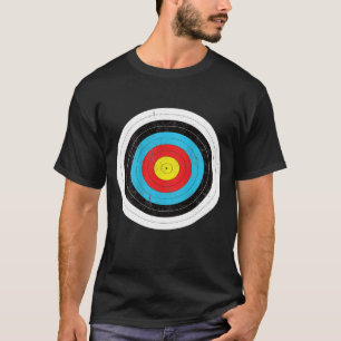 Print On Back Vintage Archery Target Prank Joke T-Shirt