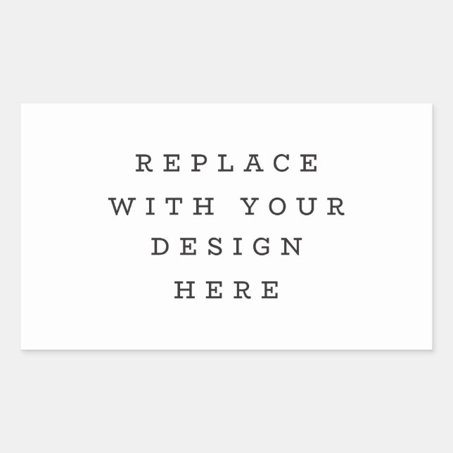 PRINT ORDER 4.5 x 2.7 envelope party rectangle Rectangular Sticker (Front)