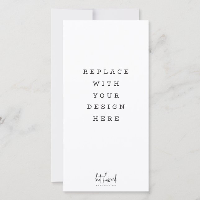 PRINT ORDER 4 x 8 inch portrait vertical tall card (Front)