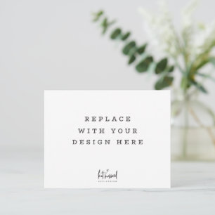 PRINT ORDER 5.5 x 4.25 inch long horizontal card