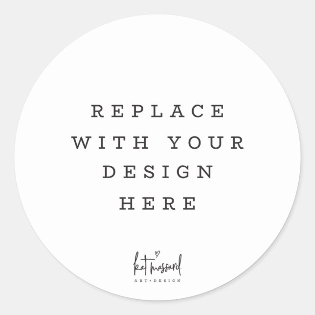 PRINT ORDER envelope party favour seal circle spot (Front)