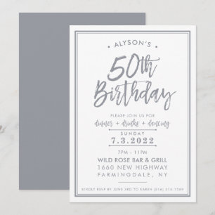 PRINT ORDER for Alyson - 50th Birthday Invitation