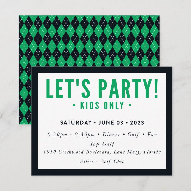 PRINT ORDER for Sari - Dylan Lets Party Kids Invitation (Front/Back)
