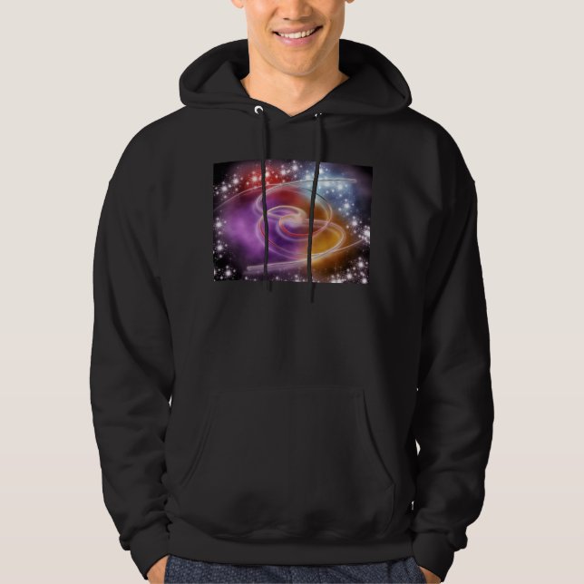 print pattern background design colourful diy hoodie (Front)