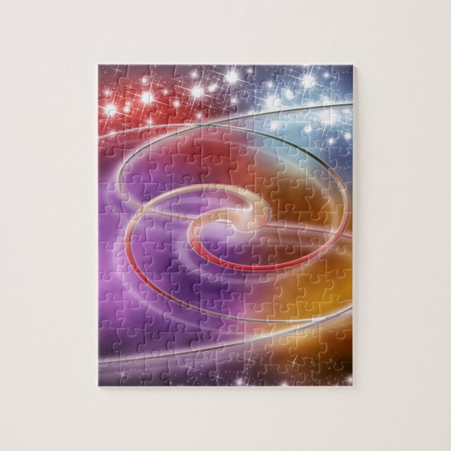 print pattern background design colourful diy jigsaw puzzle (Vertical)