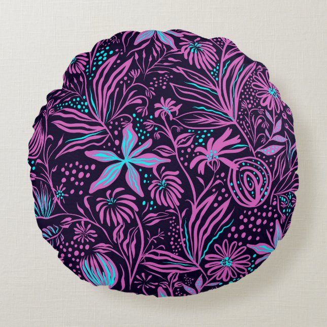 Print pattern sheets drawing round cushion (Front)