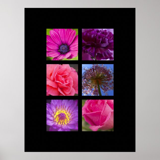 Print - Pink and Purple Flowers (Front)