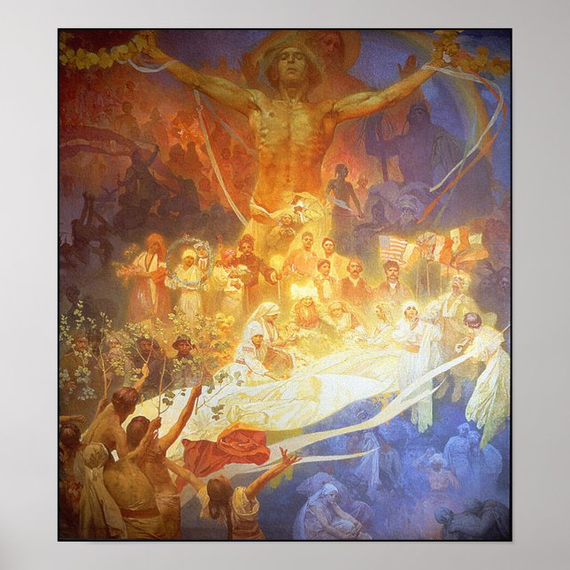 Print/Poster: Mucha - Apotheosis of the Slavs Poster (Front)