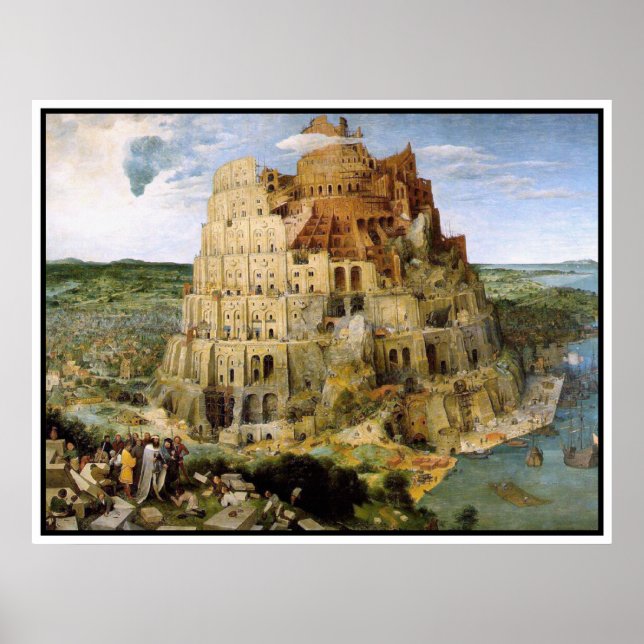 Print/Poster: Tower of Babel - Peter Bruegel Poster (Front)