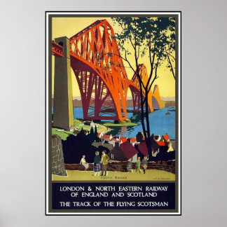 Print Retro Vintage Image Travel England Scotland
