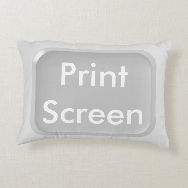 Print-Screen Key Decorative Cushion (Back)