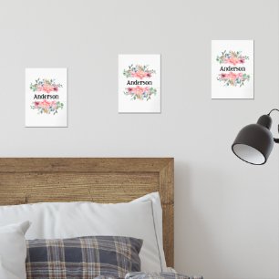 Print Set Floral Flowers