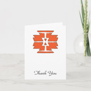 Print - Southwest Indian Design Thank You Card