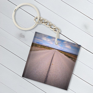 Print Square Phone Photo Key Ring
