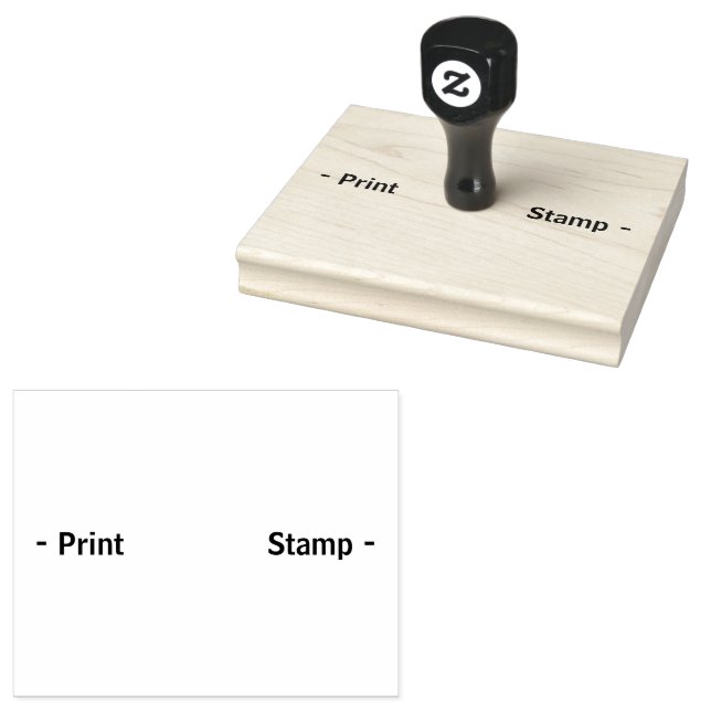 Print-Stamp Business Supplies Office Jet Black Ink Rubber Stamp (Stamped)
