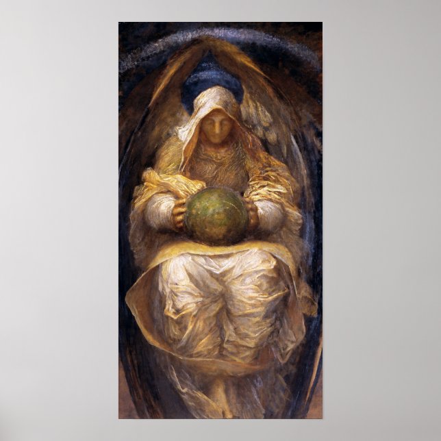 Print: "The All-Pervading" by George Watts Poster (Front)