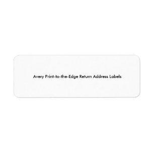 Print-to-the-Edge Return Address Labels