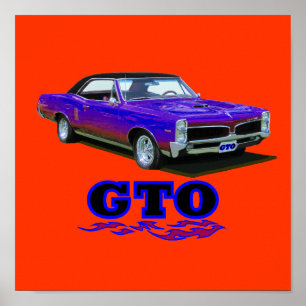 Print with "Pontiac GTO" design
