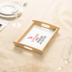 Print your designs online in French Serving Tray