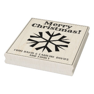 Print Your Own Christmas Cards Rubber Stamp