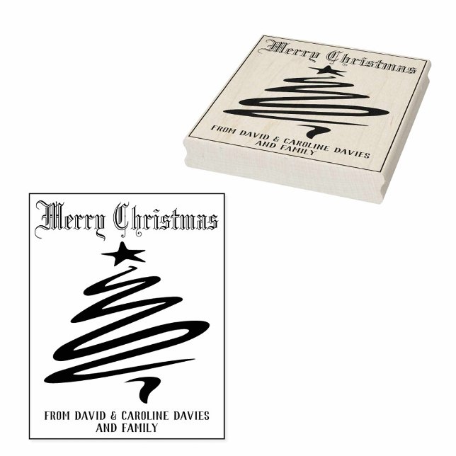 Print Your Own Christmas Cards Rubber Stamp (Creator Uploaded)