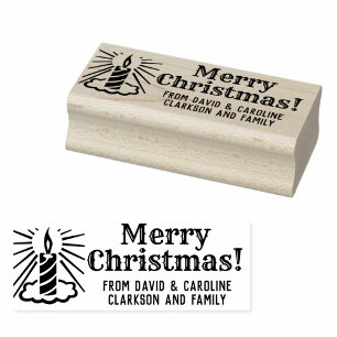 Print Your Own Christmas Gift Tag Message Rubber Stamp