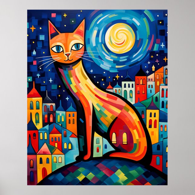 [Printable Art] Metropolitan Meow, Matisse style Poster (Front)