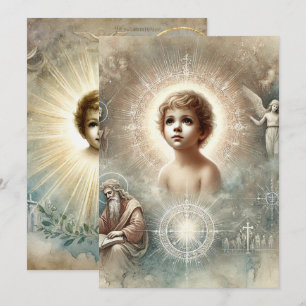 Printable Biblical Prophecy of Jesus Scrapbook Invitation