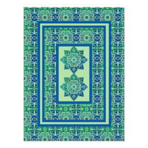 Printable Blue and Green poster
