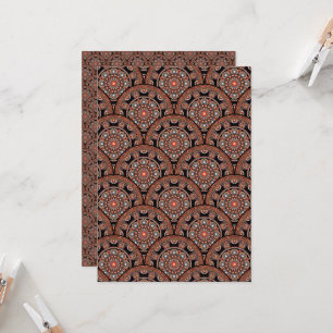 Printable Bohemian Mandala Deco Scrapbook Paper Invitation