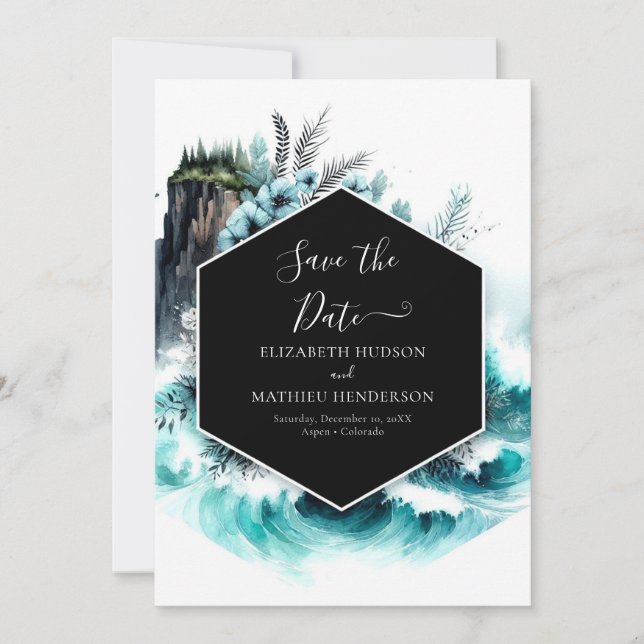 Printable Boho Nautical Wedding  Save The Date (Front)