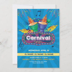 Printable Carnival Party Flyer Template