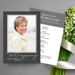 Printable Celebration of Life Full Photo Invitation