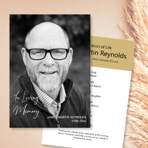 Printable Celebration of Life Full Photo Invitation