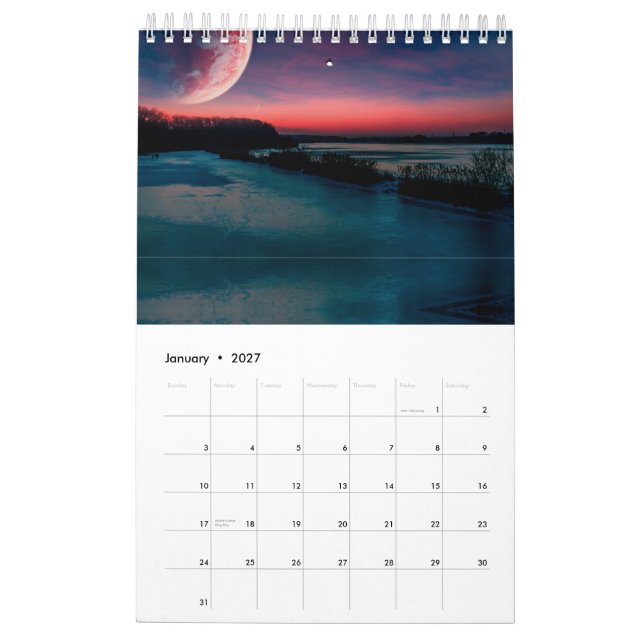 Printable Custom Calendar for Easy Planning & Orga (Jan 2027)