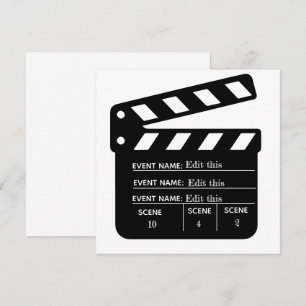 Printable Customised Movie Clapboard Template