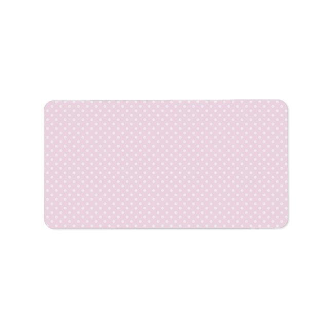 Printable DIY blank address labels with polka dots (Front)