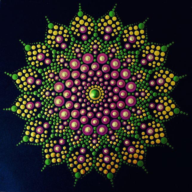 Printable Dot Your Own Mandala Template Poster (Creator Uploaded)